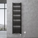 Sogood radiateur de salle de bain sèche - serviette 180x50cm radiateur chauffage Électrique gris - noir ... Sogood radiateur de salle de bain sèche - serviette 180x50cm radiateur chauffage Électrique gris - noir ...