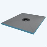 Sogood receveur à carreler recoupable sur mesure pour douche bac de douche avec pente intégrée 100x120x4cm ... Sogood receveur à carreler recoupable sur mesure pour douche bac de douche avec pente intégrée 100x120x4cm ...