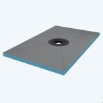 Sogood receveur à carreler recoupable sur mesure pour douche bac de douche avec pente intégrée 75x120x4cm ... Sogood receveur à carreler recoupable sur mesure pour douche bac de douche avec pente intégrée 75x120x4cm ...
