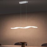 Doporro suspension led lampe blanche moderne 36w vague lustre r�glable 2340lm �clairage avec t�l�commande ...