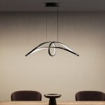 Sogood suspension luminaire led salon lampe noire 30w lustre rglable 7176lm clairage suspendu intrieur ...