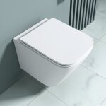 Blanc L 45 x l 36 cm Tresice france-Abattant cuvette wc toilette 