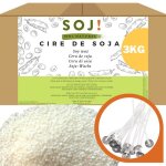Soj - cire de soja vgtale sans ogm 3kg e - book + 30 mches offertes! cire pour bougie cire de soja ...