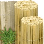 Sol royal canisse brise vue balcon bambou 150x600 cm clair brillant ? canisse bambou balcon palissade ...