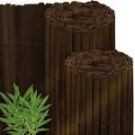 Sol royal canisse brise vue balcon bambou 180x600 cm marron fonc� ? canisse bambou balcon palissade jardin ...