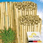 Sol royal premium canisse brise vue bambou clair brillant 200x250 cm ? 2m hauteur pare vue terrasse extrieur? ...