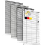 Sol royal store v�nitien sans percage aluminium 80x130 cm ? lamelles 25 mm ? store � lamelles sans percer ...
