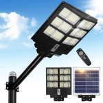 Solaire exterieur lampadaire avec d�tecteur de mouvement et t�l�commande - 420led �clairage de s�curit� ...