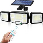Solaire lumiere exterieur applique murale luminaire led 3 têtes 192 leds detecteur mouvement ip65 etanche ... Solaire lumiere exterieur applique murale luminaire led 3 têtes 192 leds detecteur mouvement ip65 etanche ...