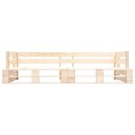 Solom@banquette de jardin - banc moderne pour jardincanap� de jardin palette 2 places bois naturel sep72319 ...