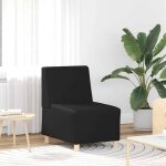 Solomon@unit� de sofa - 1 personne - sofa fixe contemporain - modulaire sans accoudoirs noir 55 x 74 ...