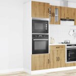Solomoon@ colonne cuisine - armoires de four 2 pcs lucca chne artisanal bois dingnierie fr 592