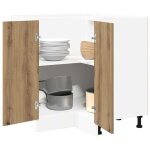 Solomoon@ colonne cuisine - armoire de cuisine lyon - avec rangement - chne artisanal 755x755x815 cm ...