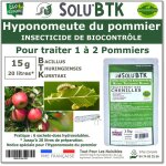 Produit phytosanitaire - solubtk - hyponomeute du pommier - 15 g - bacillus thuringiensis btk - anti ...