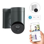 Somfy 1875326 - outdoor camera grise 2 - cam�ra de surveillance ext�rieure wifi - 1080p full hd - sir�ne ...