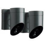 Somfy 1875341 - 2 outdoor camera grises 2 - cam�ras de surveillance ext�rieures sans fil - sir�ne 110 ...