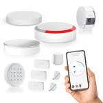 Somfy 1875350 - home alarm essential - pack vido - alarme maison sans fil connect wifi - camra de ...