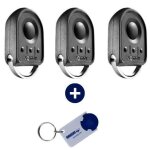 Somfy - lot de 3 tlcommandes 4 canaux keygo io - 86895 mhz - 1841134 + porte cls domobip