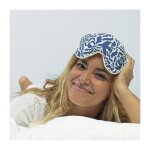 Tout pour le sommeil - nature & d�couvertes : masque de relaxation graines de lin - bleu