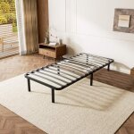 Sommier 90x190 cmcadre de lit mtal avec 6 pieds inclusdewinner 14 lattes en bois de peuplierrenfort ...