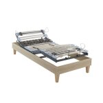 Sommier �lectrique someo tpr 50 d�cor ch�ne clair 80x200