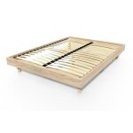 Sommier  lattes kit no bois 2 places - abc meubles - 140x190 cm - brut
