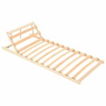 Sommier  lattes sans matelas tte de lit rglable - meuble de chambre 70x200 cm