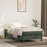Sommier à ressorts de lit - akozon - vert foncé - tapissier - 1 personne - pieds inclus Sommier à ressorts de lit - akozon - vert foncé - tapissier - 1 personne - pieds inclus