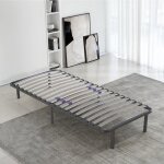 Sommier softdream 90 x 200 cm - sommier � lattes r�glables - r�sistant et confortable - pieds inclus