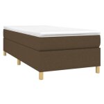 Sommier tapissier - akozon - 100x200 cm - marron fonc - lattes de contreplaqu - pieds robustes