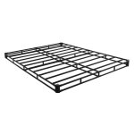 Sommier tapissier - duoku - cadre de lit queen size - tissu lavable - structure m�tal robuste - 2 places ...
