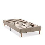 Sommier tapissier tapissier eris 90x190 cm beige