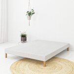 Sommier tapissier first 140x200 cm 12 lattes pin massif pieds offerts hauteur 30 cm fabrication franaise ...