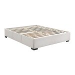 Sommier avec tiroirs 180 x 200 cm - tissu beige - kolane de ysm�e