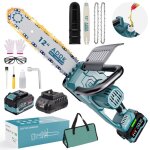 Somubi trononneuse lectrique sans fil 12 pouces moteur brushless scie  main sans fil 21v avec batterie ...
