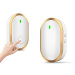 Sonnette sans fil 400 mtres sonnette de porte ip55 sonnette sans fil etanchemaison intelligente clignotant ...