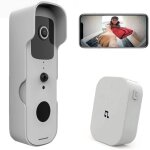 Sonnette sans fil avec camera 1080p extérieure Étanche sonnette connectée wifi visiophone avec carillon ... Sonnette sans fil avec camera 1080p extérieure Étanche sonnette connectée wifi visiophone avec carillon ...