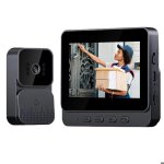 Sonnette sans fil avec cam�ra 1080p pas de wifi requis audio bidirectionnel surveillance de vision nocturne ...