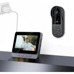 Sonnette sans fil avec camera - visiophone sans fil - interphone video sans fil - etancheavec �cran ips ...