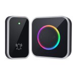 Sonnette sans fil�tanche ip66400 mbatterie rgb amoviblesonnette sans fil dext�rieur60 m�lodies et 5 niveaux ...