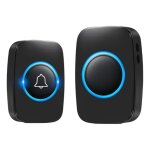 Sonnette sans fil ext�rieur �tanche300mkit de carillon avec r�cepteurs enfichables60 m�lodies au 5 niveaux ...