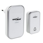 Sonnette sans fil sans pile cin�tique gb157 w greenblue 38 m�lodies blanc port�e jusqu� 200m ip44