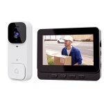 Sonnette vido - cran lcd 4. 3 - camra 0. 3 mp - mmoire 64 go - interphone bidirectionnel vision nocturne ...