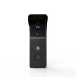 Sonnette vid�o wi?fi - nedis - wificdp21bk - batterie 4400 mah - cam�ra 3mp (1296p) - sans fil carillon ...