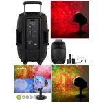 Sono portable 15?? pro sur batterie party karaoke bluetooth 250w usb tws msd + micro - main sans fil ...