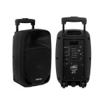 Sono portable 8?? pro party karaoke bluetooth usb fm msd + micro - main uhf sans fil + telecommande megabass ...