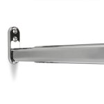 Sotech 1 pi�ce barre t�lescopique tube darmoire r�glable ovale acier chrom� longueur : 400 - 600 mm