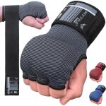 Sous gants boxe mytra fusion 4k ? rembourrage gel avec dragonnes 80?cm ? protection mains & poignets ...