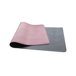 Sous - main de bureau en cuir noir et rouge antid�rapant imperm�able avec bandage inclus 60 x 40 cm