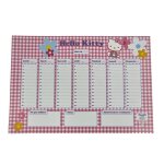 Sous - main - calendrier - hebdomadaire - 295 x 205 cm - hello kitty